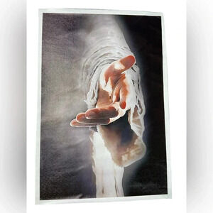 FREE  w/ Purchase - Jesus - Give me your hand - Canvas Poster ✝️💛